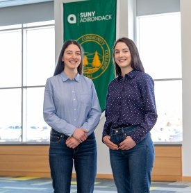 Image for news article Sister, sister: Identical twins earn SUNY's top honor 